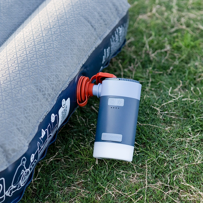 4-in 1 New Genetation Waterproof Solar USB Rechargebale Air Pump for Beach Ball,Air Mattresses, Kayaks with 4000 mAh Power Bank