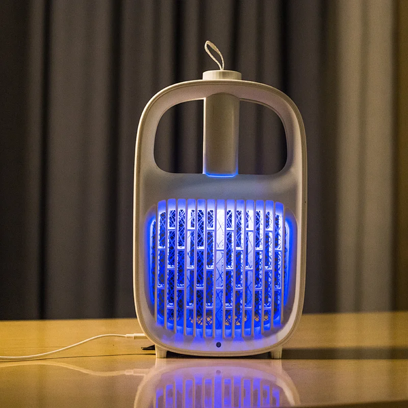 Intelabe Bug Zapper, Mosquito Killer USB Rechargeable Electric Fly Swatter for Home, Outdoor, Powerful Grid