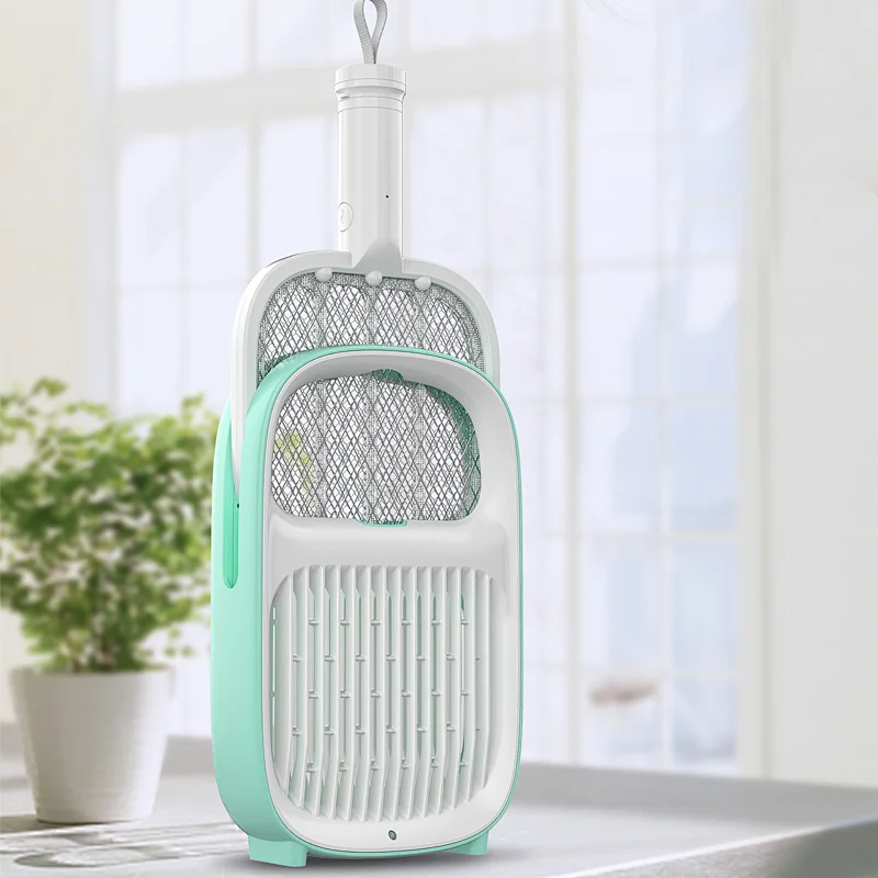 Intelabe Bug Zapper, Mosquito Killer USB Rechargeable Electric Fly Swatter for Home, Outdoor, Powerful Grid