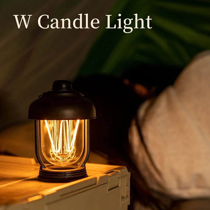 2023 New  Rechargeable Waterproof Camping Candle Light