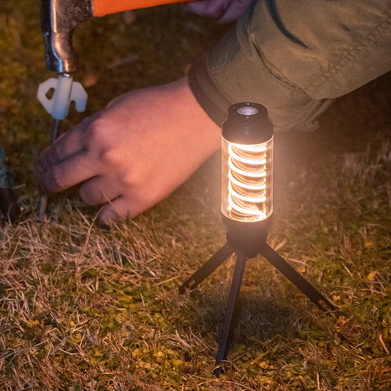 New  Waterproof Portable Edison Light Stick Plastic  with Type C Rechargeable