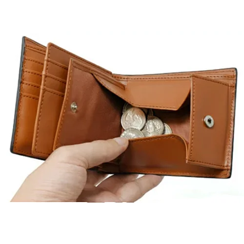 men's wallet with coin pocket