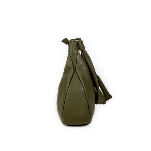 leather moon shape bag