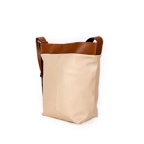 PVC leather bucket bag
