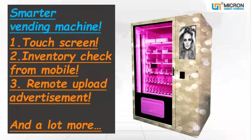 cosmetics smart touch screen vending machine beauty vending vending machine with advertising screen