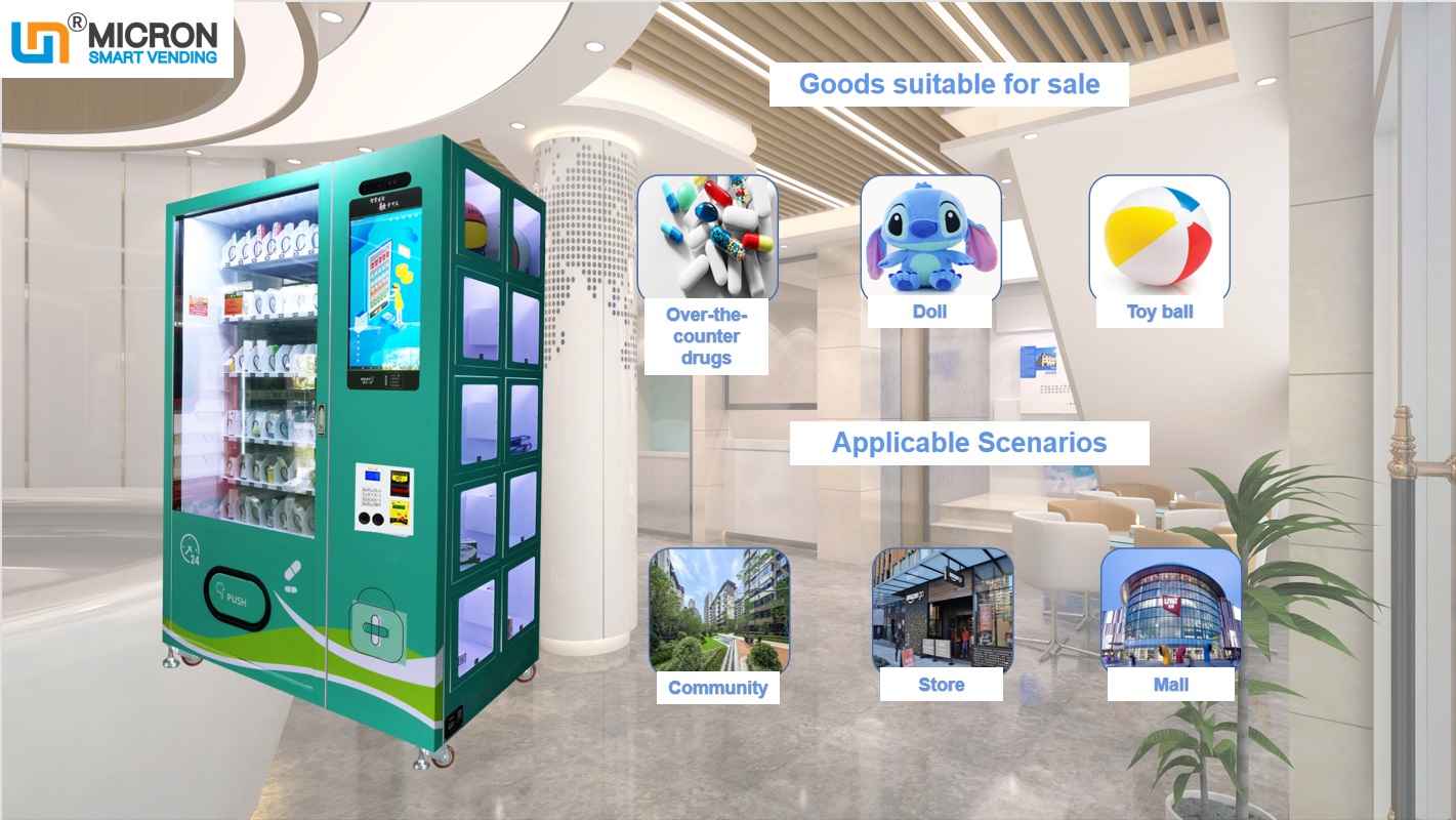 snack beverage vending machine with touch screen