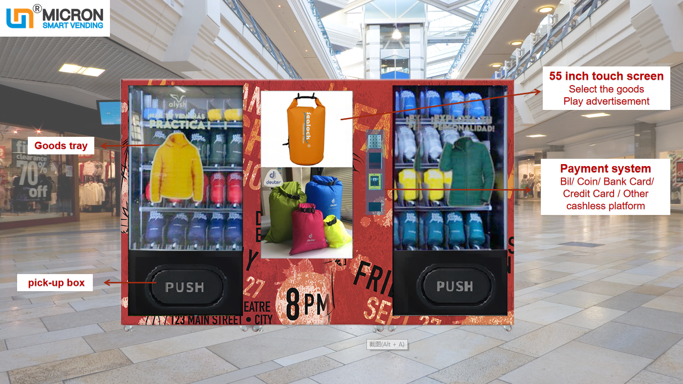 clothing vending machine for business clothes seller