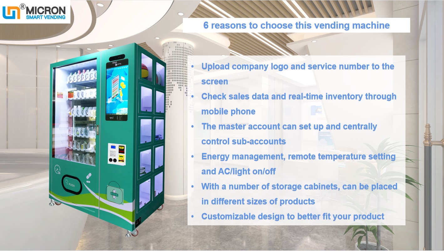 snack beverage vending machine with touch screen