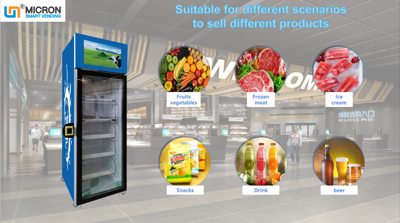 smart fridge vending machine suitable for different products