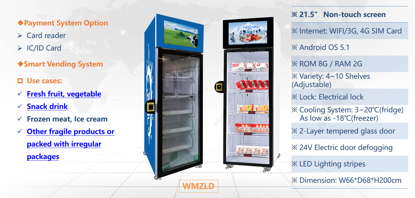 smart fridge vending machine for sale