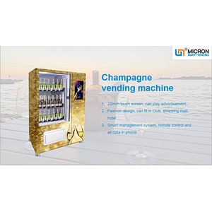wine vending machine with Age recognition