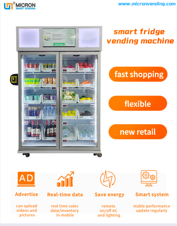 Micron smart fridge vending machine