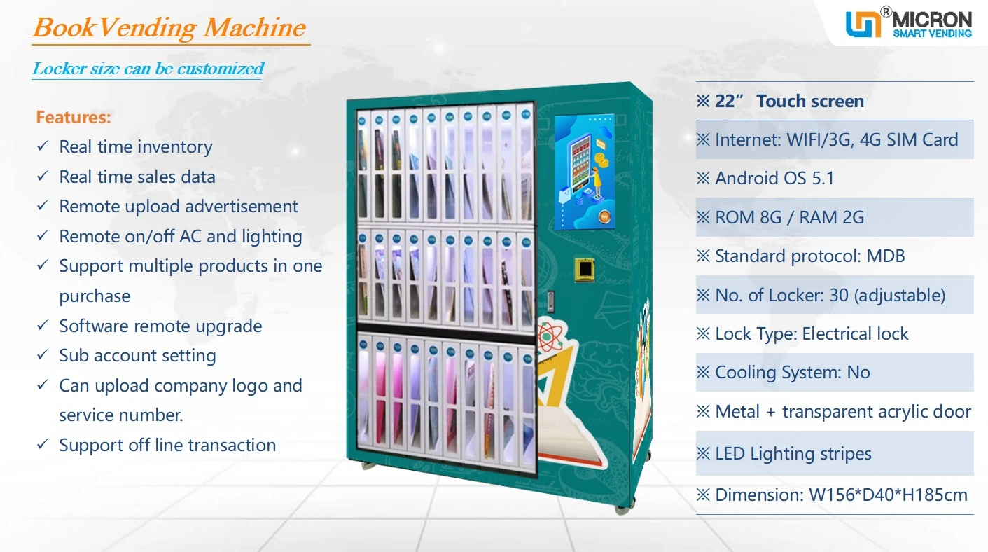 locker vending machine with card reader