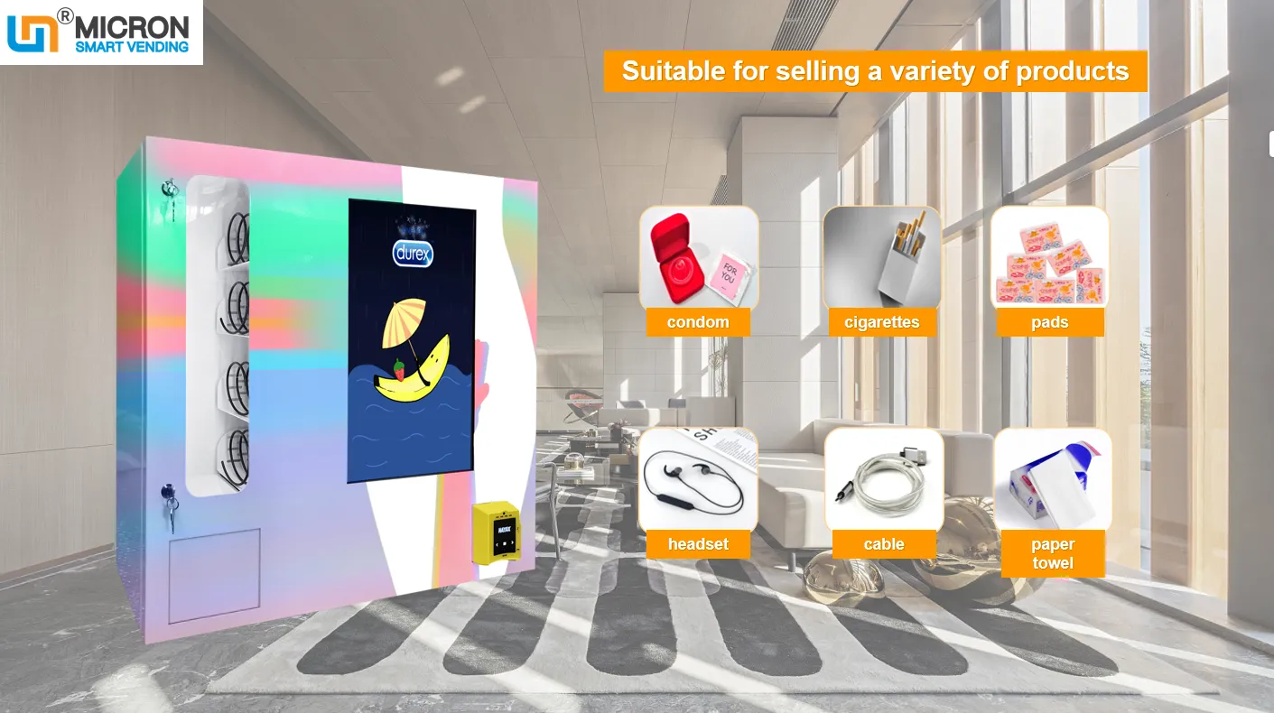 small condom vending machine wall mounted smart vending