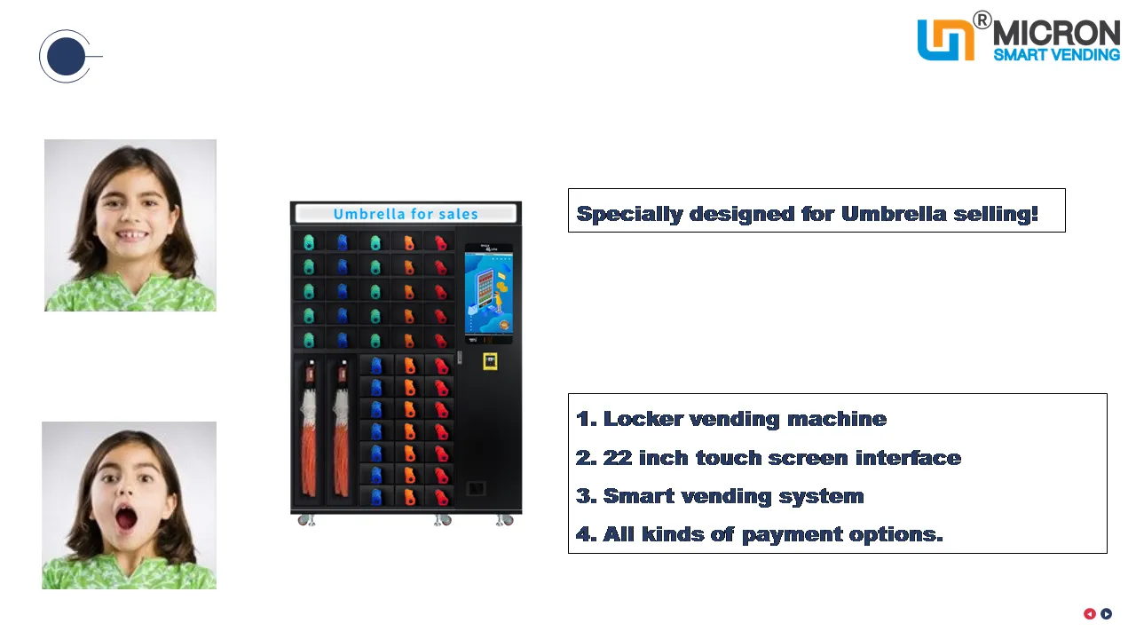 micron smart locker Umbrella vending machine