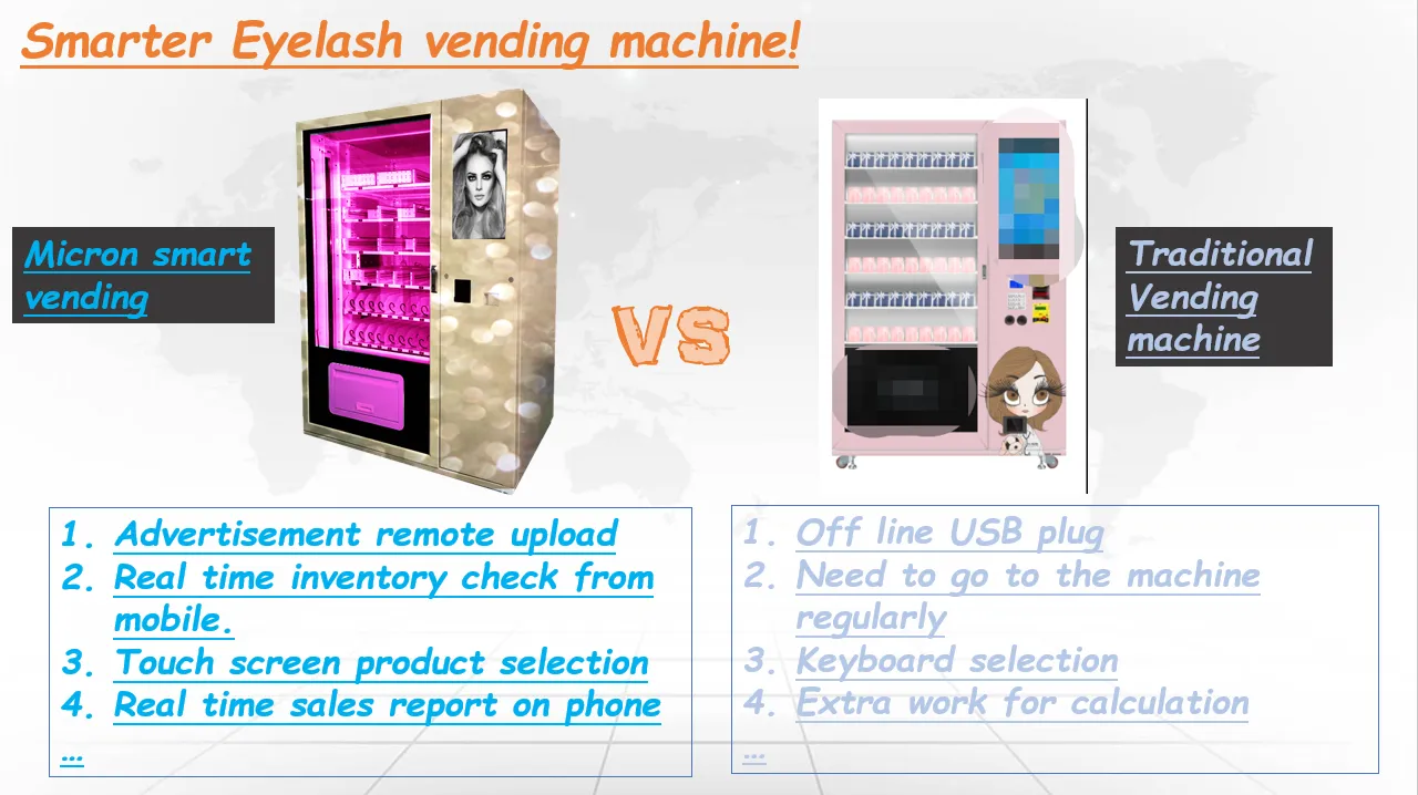 beauty vending vending machine with advertising screen