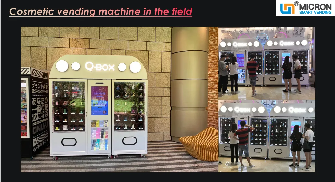 beauty vending vending machine with advertising screen