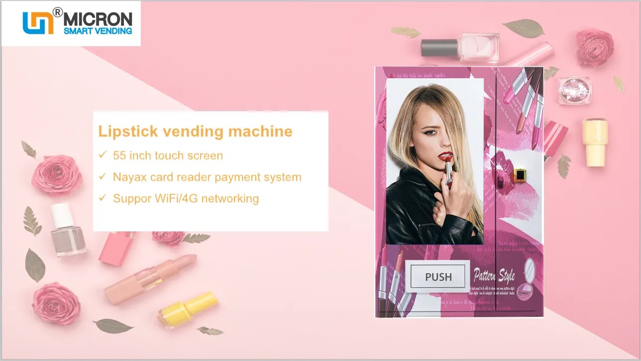 beauty vending vending machine with advertising screen