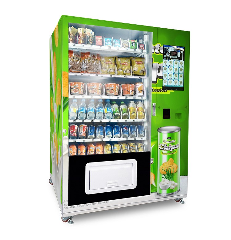 Micron smart drink snack vending machines for retail items