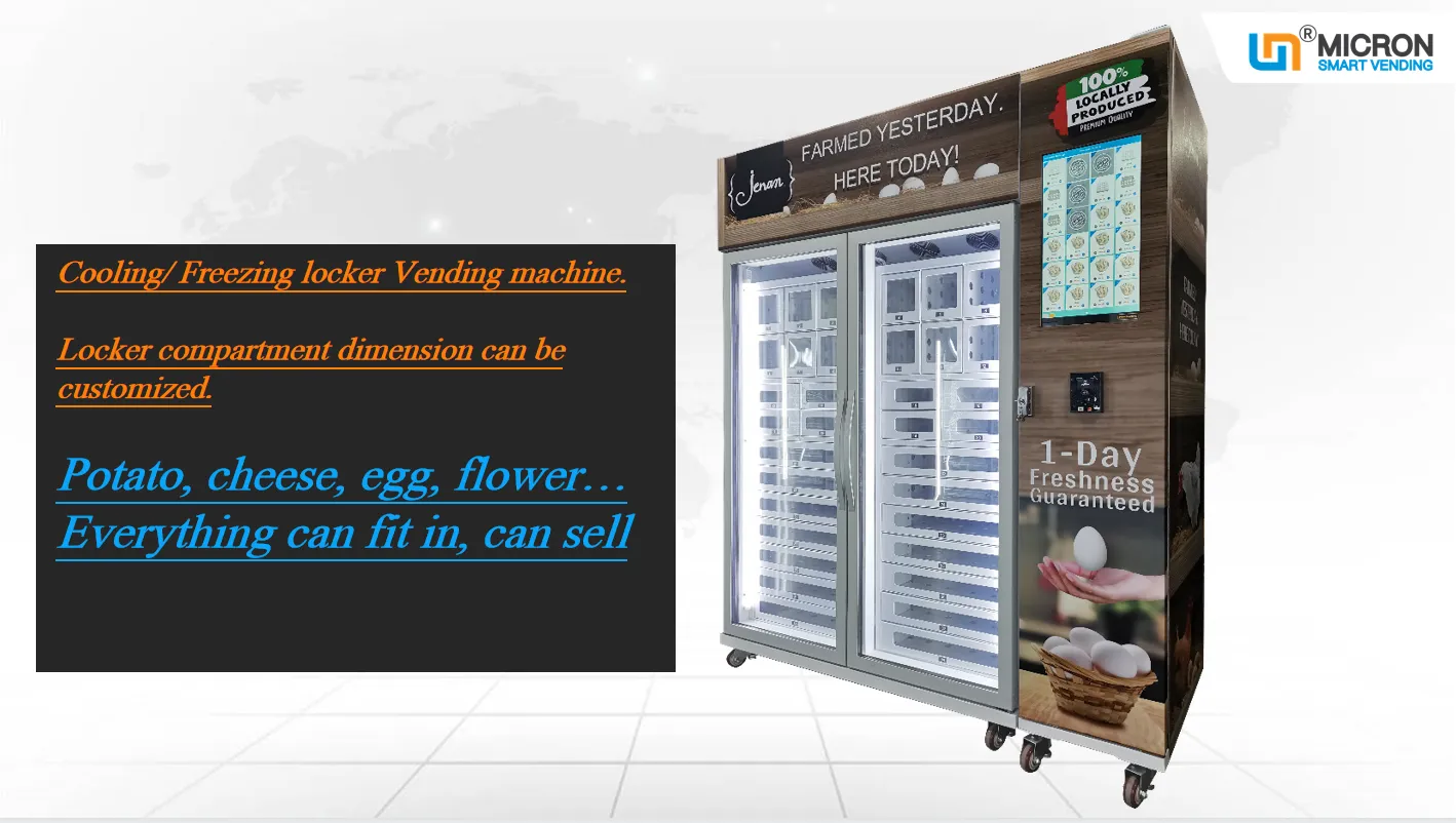 cooling locker vending machine vending business