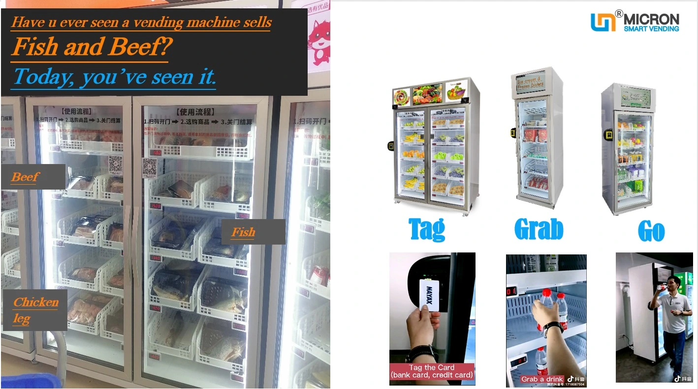 micron smart fridge vending machine vending business