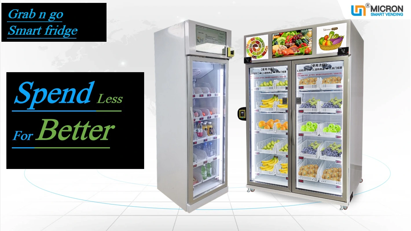 Micron smart fridge vending machine fresh fruit