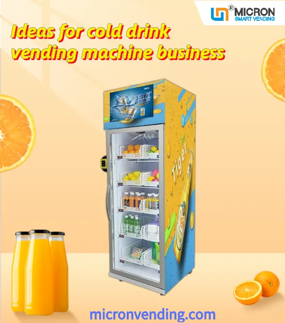 Micron smart fridge vending machines for cold drink
