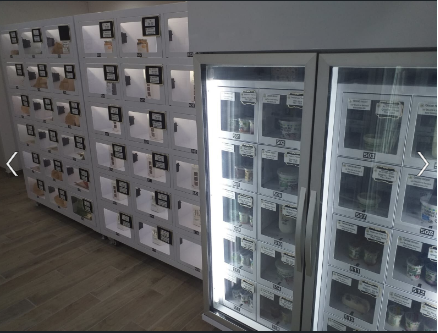 cooling locker vending machine