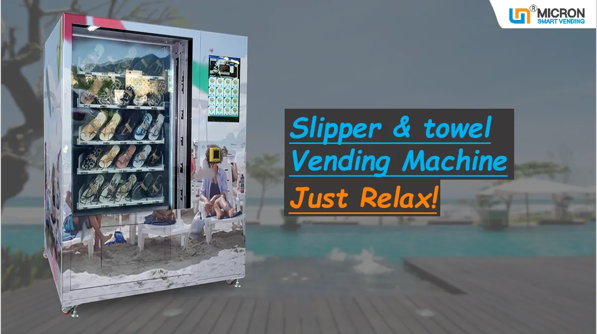 slipper and towel vending machine