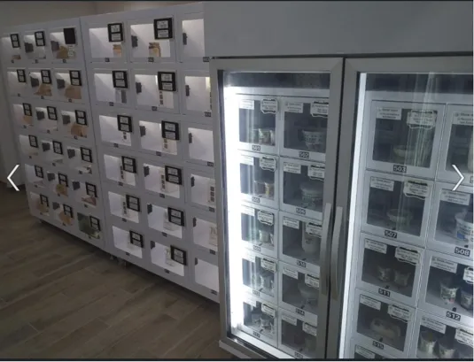 cooling locker vending machine