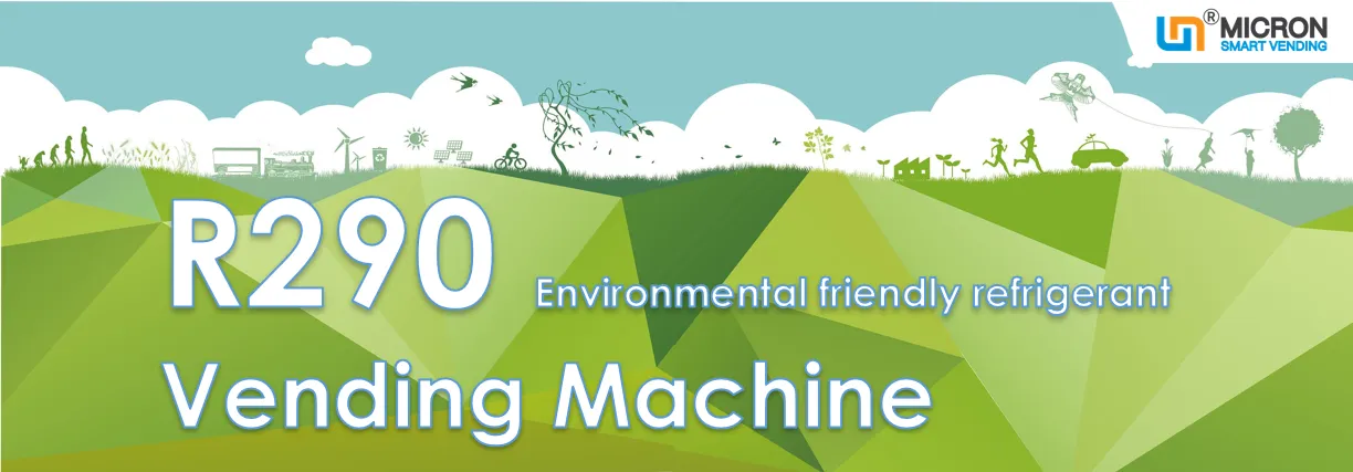 R290 environmental friendly refrigerant vending machine Micron Smart Vending