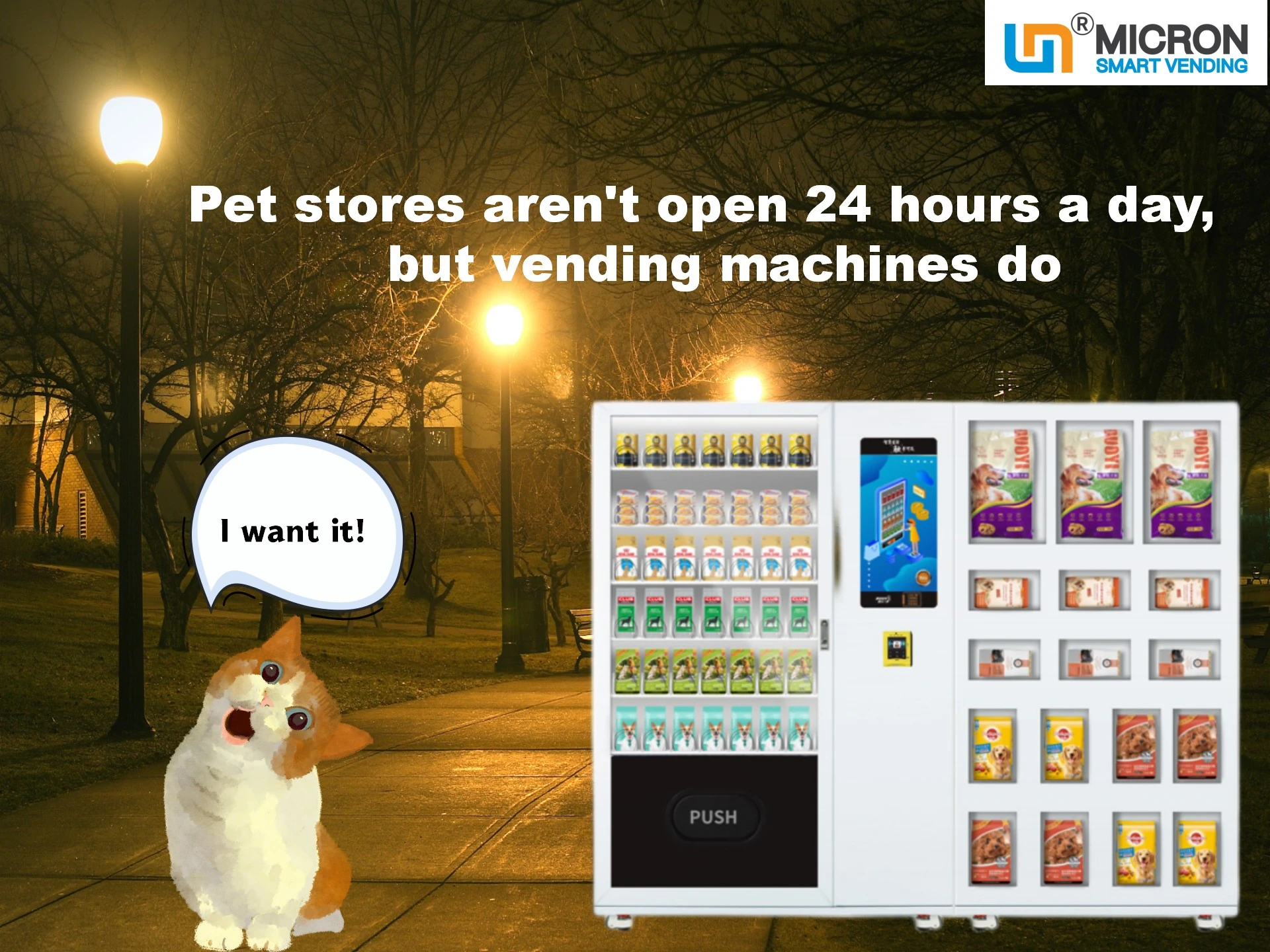 Micron smart vending machine for sell Pet Supplies
