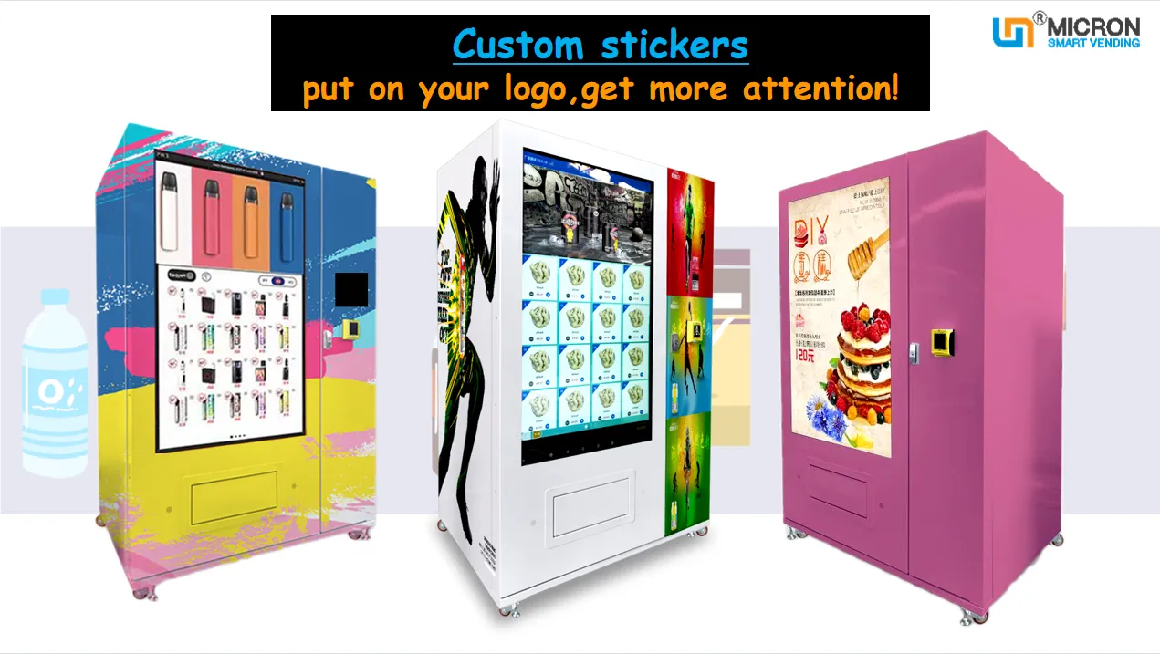 big touch screen vending machine to sell snack and drink