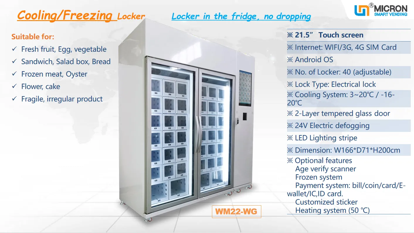 bread cake vending machine cooling locker vending machine