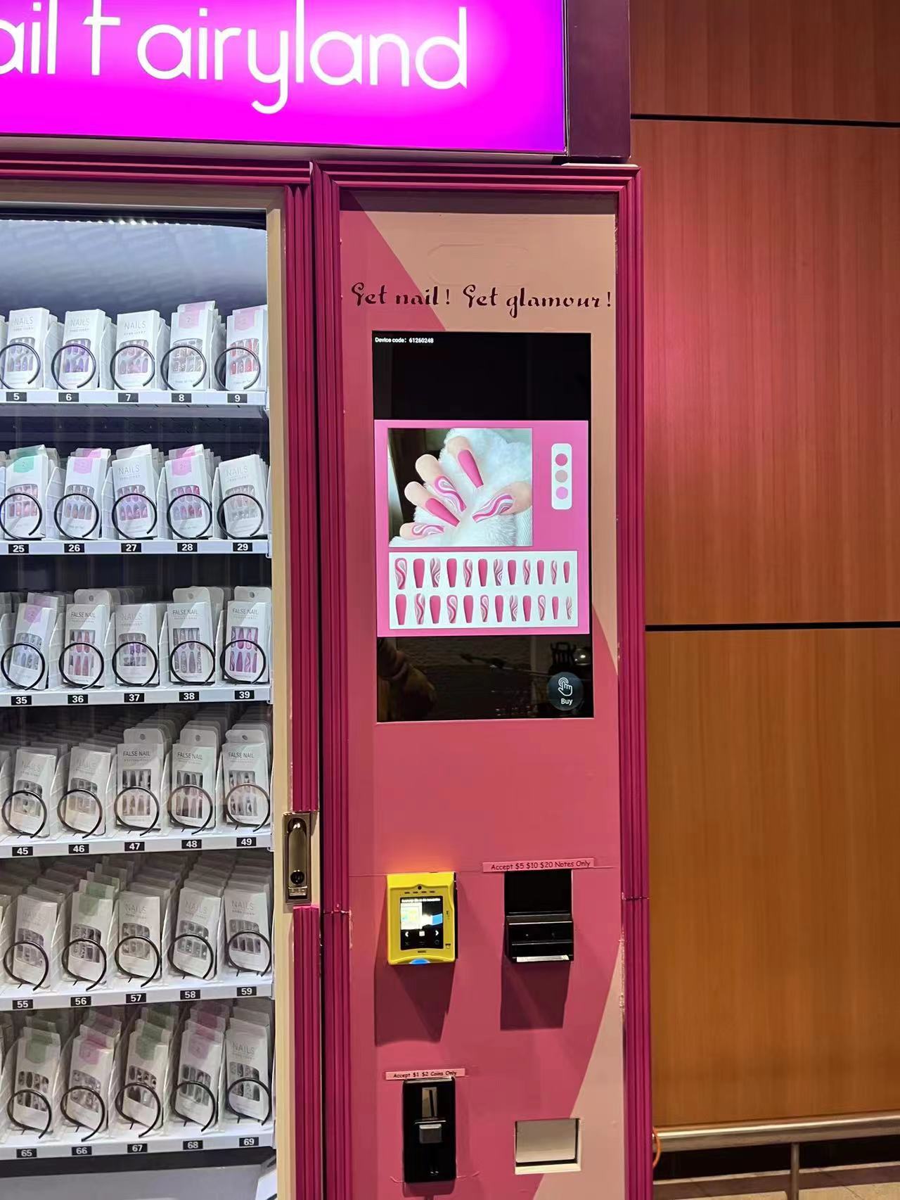 Custom beauty vending machine to sell eyelash lipstick nail vending machine