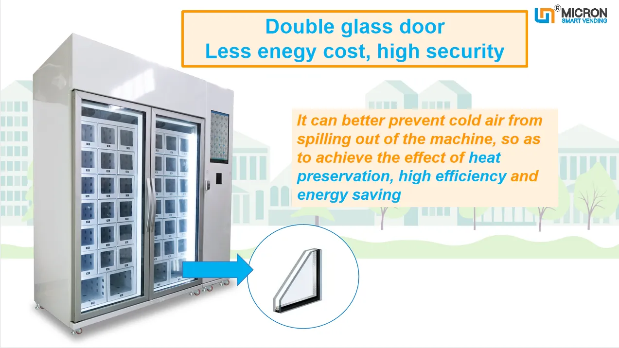 Cooling locker vending machine for selling egg vegetable fruit vending machine in unmanned retail store
