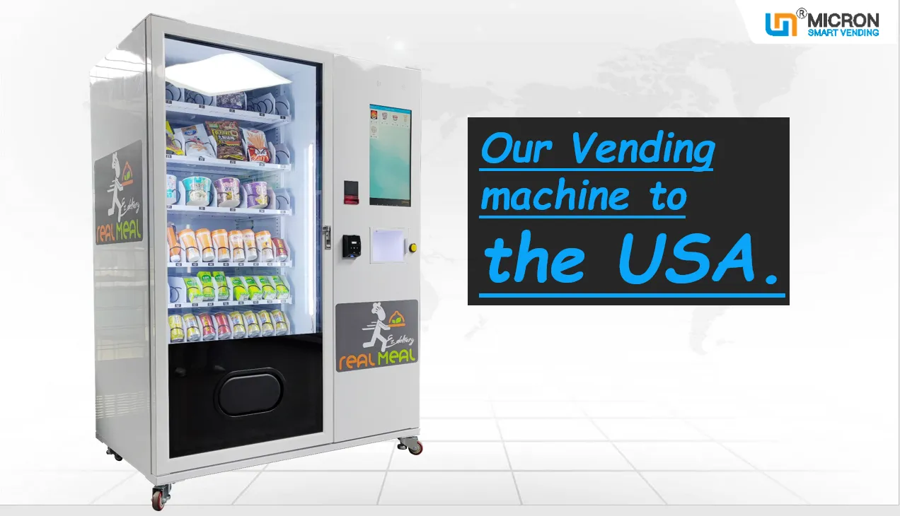 snack drink vending machine Micron smart vending machine