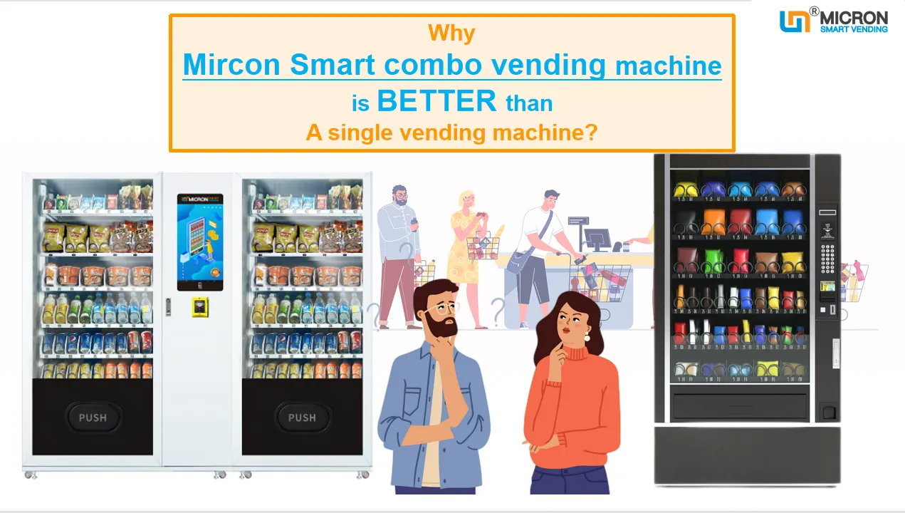 combo meal vending machine big capacity vending machine touch screen vending machine made by Micron smart vending