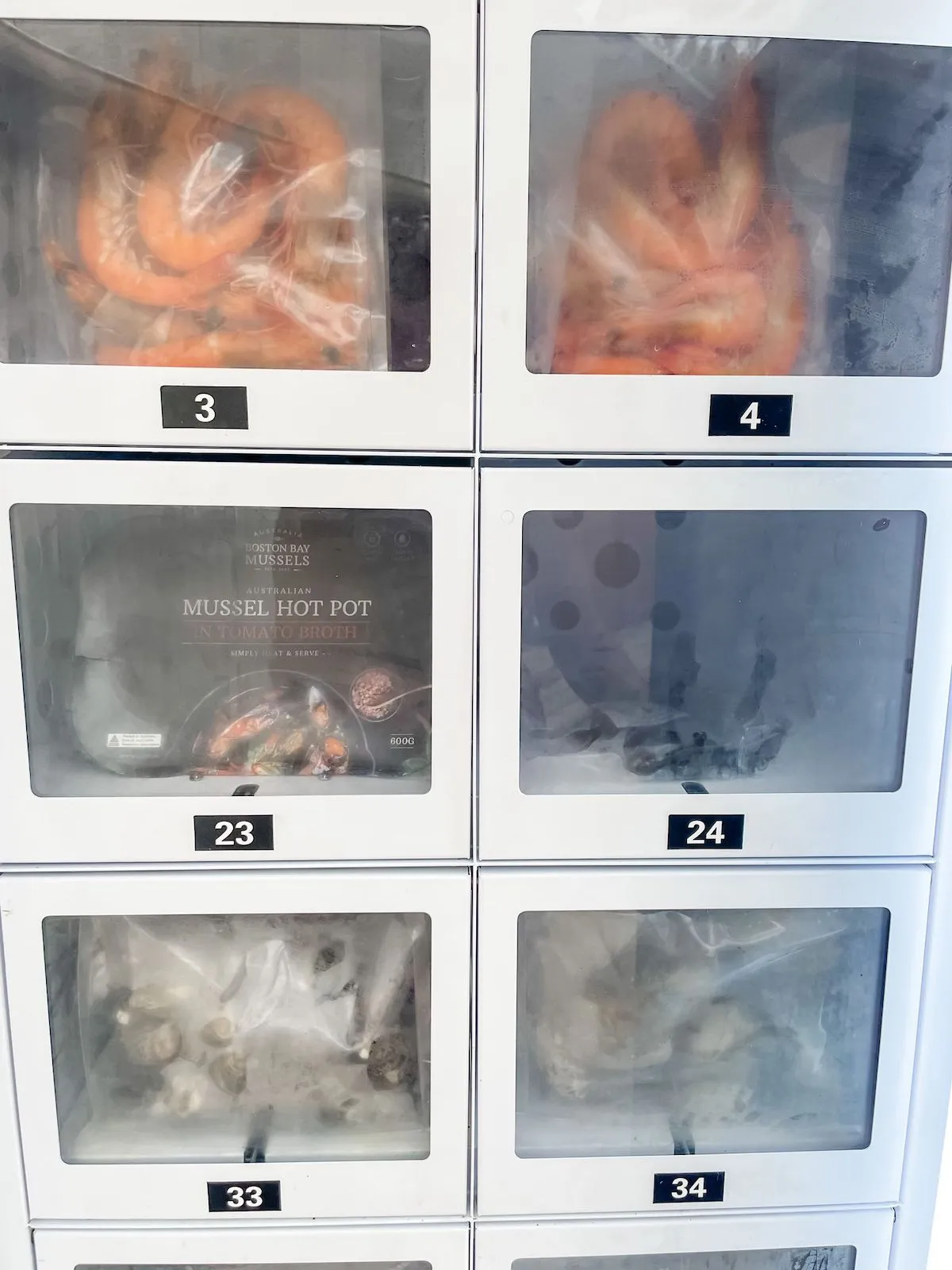 Oyster seafood vending machine in Australia