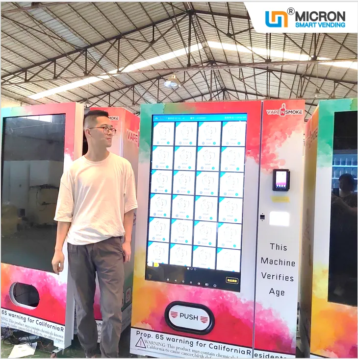 Perfume vending machine with big touch screen and card reader makeup product vendingh machine micron smart vending 8 years vending machine manufacturer supplier
