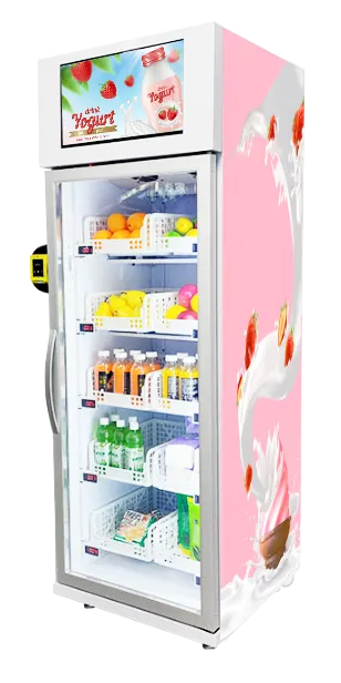 Smart fridge for sell ice cream, cake and egg in Uk