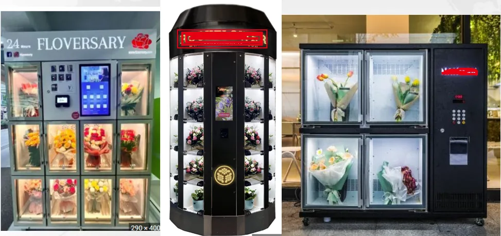 flower vending machine design available in the market