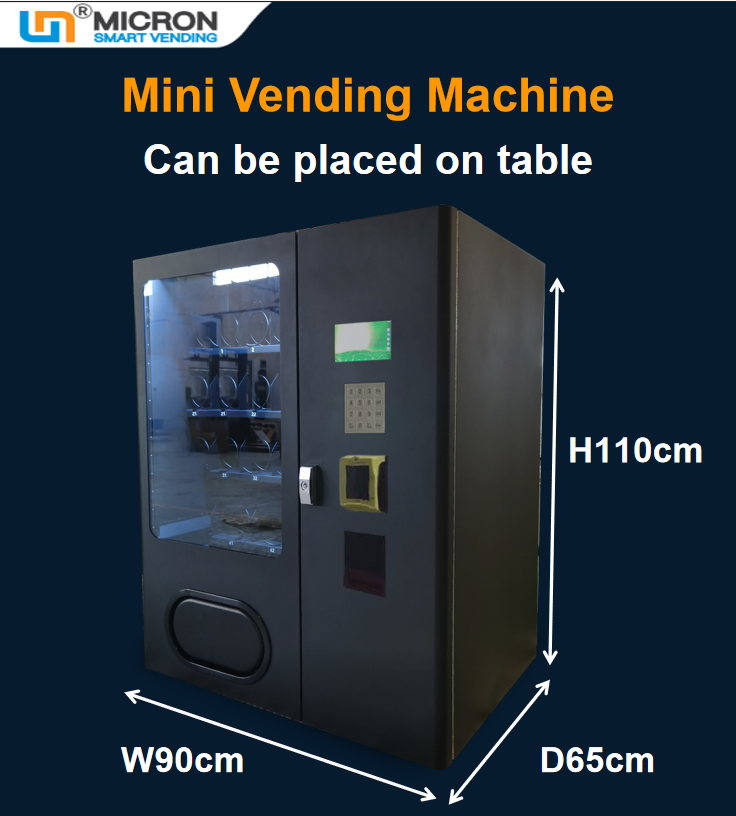 Snack drink vending machine can placed on the table in the office Mini vending machine with smart system for chewing gum chocalate bar small candy snack