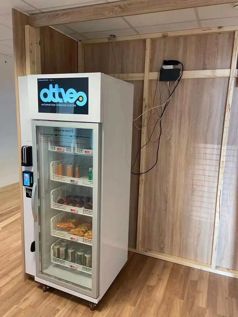 Micron smart fridge vending machine in Austria