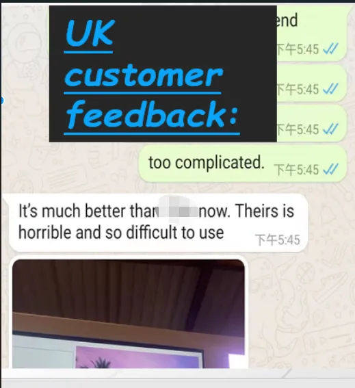 UK customer feedback to our smart vending system