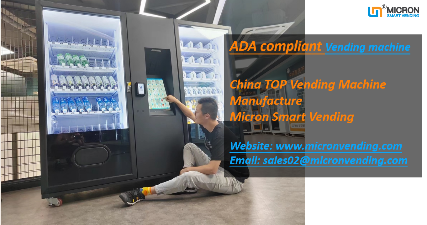 Custom made ADA compliant vending machine for US market