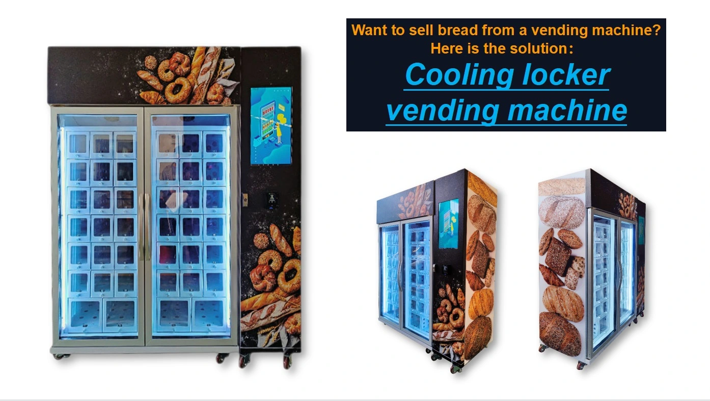 France: Bread vending machine in France Micron cooling locker vending machine