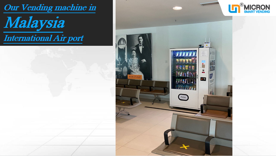 Snack drink vending machine to with keyboard Azerbaijan and Malaysia Micron Smart Vending