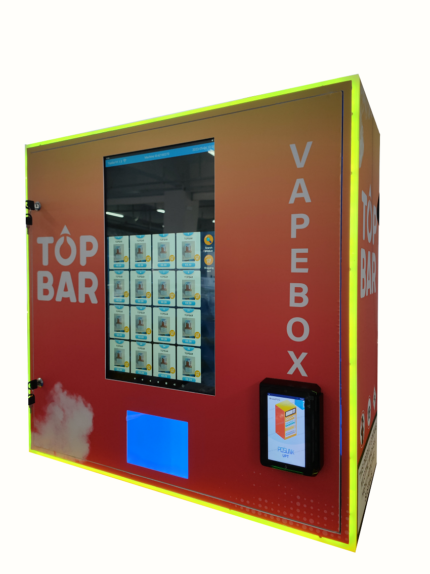 Micron wall-mounted mini vape vending machine has 180 capacity, it can equipped with age verify, ensure that customer is admitted to buy vape.