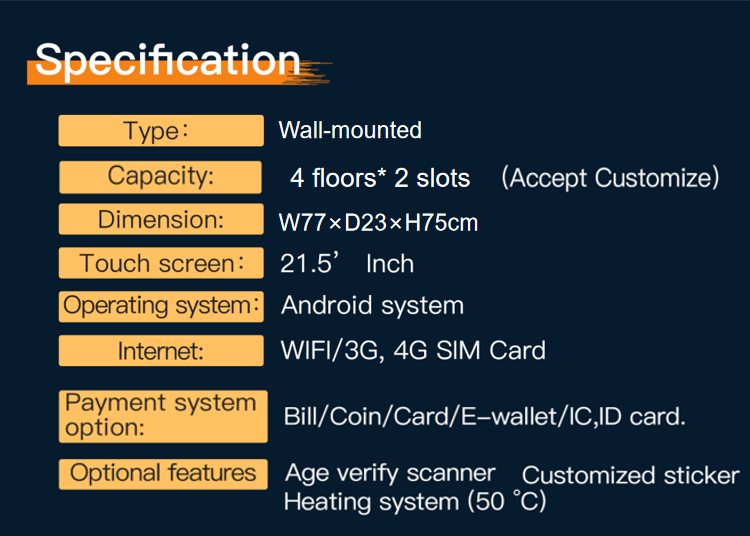 Micron smart wall mounted E-cigarette vending machine mini vape vending machine for sale